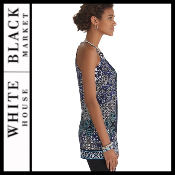 WHBM Printed Chain Detail Tunic - Picture 2 of 8